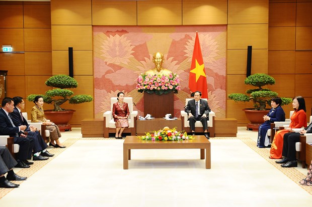 Pho Chu tich Quoc hoi tiep Chu nhiem UB Van hoa-Xa hoi Quoc hoi Lao hinh anh 1