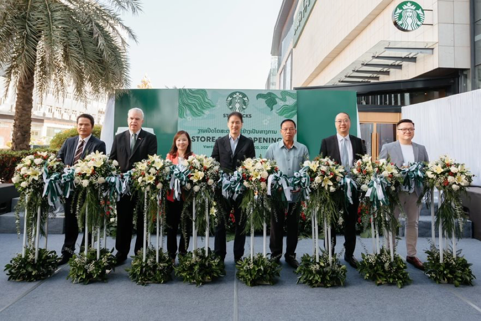 Cà phê Starbucks mở cửa hàng đầu tiên tại Lào