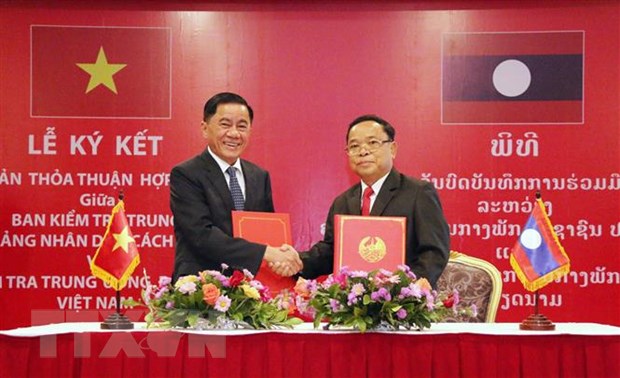 Chủ nhiệm Ủy ban Kiểm tra Trung ương Trần Cẩm Tú làm việc tại Lào hình ảnh 4 Chu nhiem Uy ban Kiem tra Trung uong Tran Cam Tu lam viec tai Lao hinh anh 4