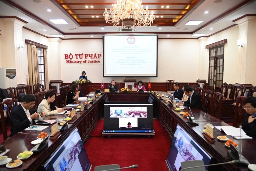 Đưa hoạt động hợp tác giữa hai Bộ Tư pháp Việt - Lào ngày càng chuyên sâu, hiệu quả ảnh 1