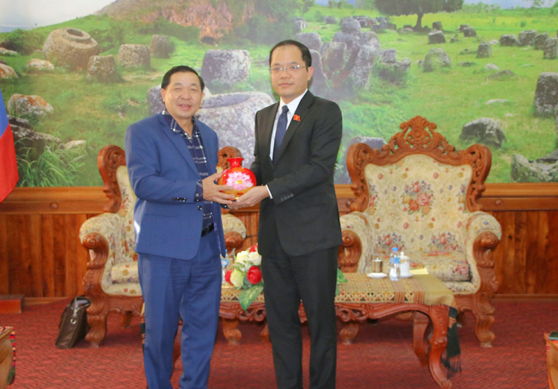 Đoàn đại biểu Nhóm Đại biểu Quốc hội trẻ Việt Nam thăm, làm việc tại CHDNND Lào -0
