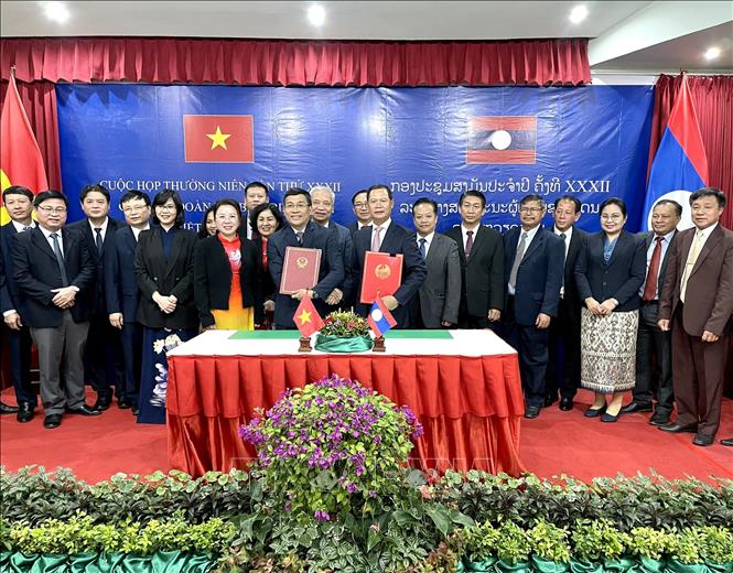 Cuộc họp thường niên lần thứ XXXII giữa hai Đoàn đại biểu biên giới Việt Nam – Lào