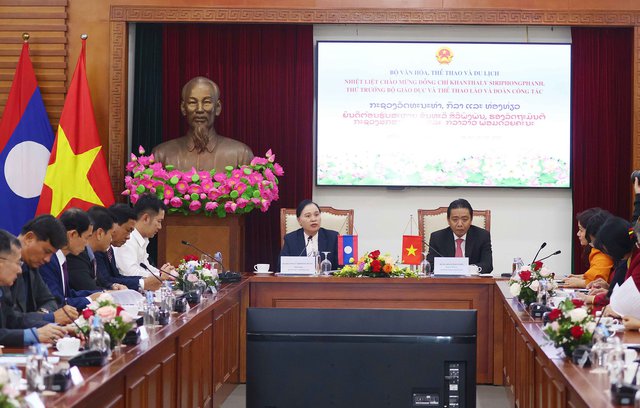 Việt Nam, Lào thúc đẩy hợp tác lĩnh vực thể thao
