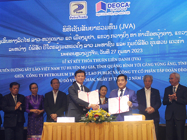 Liên doanh Lào-Việt phát triển dự án đường sắt giữa hai nước