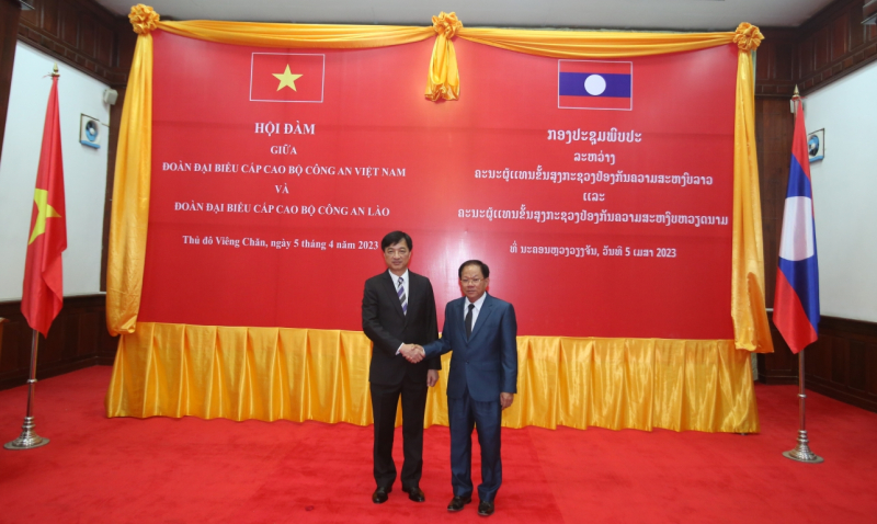 Phối hợp chặt chẽ, triển khai hiệu quả các dự án, chương trình hành động, hợp tác giữa hai Bộ Công an Việt Nam – Lào -0