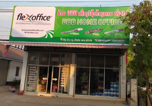 FlexOffice, thương hiệu văn phòng phẩm của Thiên Long hoạt động hiệu quả tại thị trường Lào