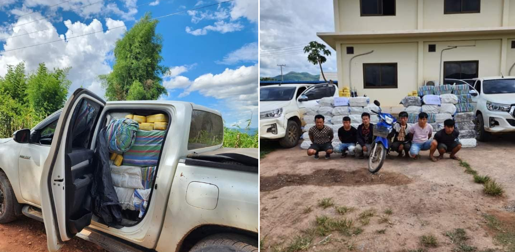 Công an huyện Hongsa triệt phá vụ vận chuyển 12 triệu viên ma túy tổng hợp