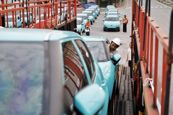 Taxi điện Việt Nam gia nhập thị trường Lào - Ảnh 1. Taxi điện Việt Nam gia nhập thị trường Lào - Ảnh: VF