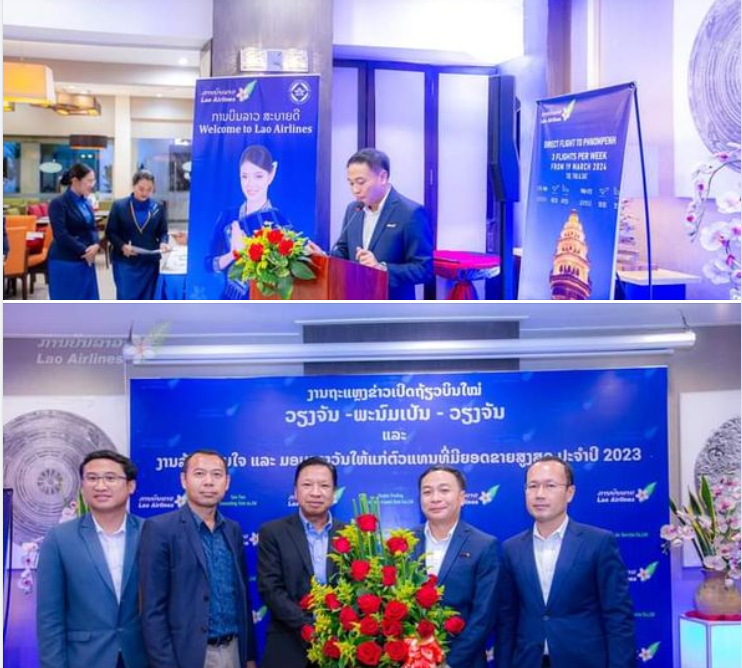 Lào – Campuchia chuẩn bị mở đường bay Vientiane – Phnom Penh