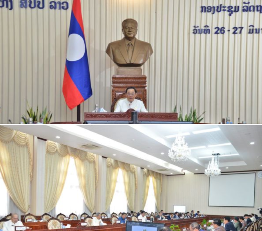 Chính phủ Lào hoàn thành phiên họp thường kỳ tháng 3