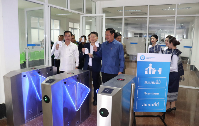Cửa khẩu Vangtao tỉnh Champasak mở sử dụng hệ thống quản lý thu phí, phí dịch vụ Easy pass