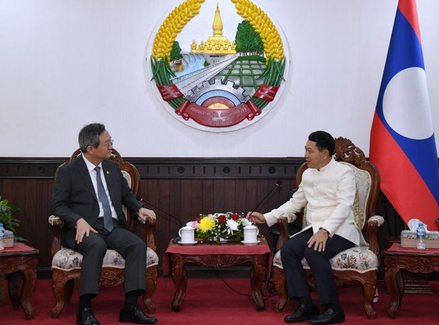 Phó Thủ tướng, Bộ trưởng Ngoại giao Lào tiếp Thứ trưởng Bộ Ngoại giao Hàn Quốc