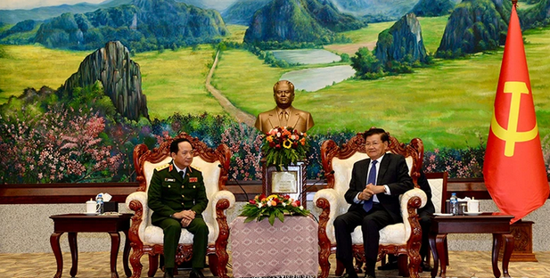 Chuyến thăm Lào của Chủ nhiệm Tổng cục Chính trị Việt Nam làm sâu sắc hơn mối quan hệ tốt đẹp giữa hai nước