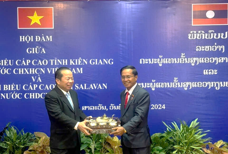 Kiên Giang (Việt Nam) và Salavan (Lào) tiếp tục hợp tác hiệu quả, thực chất, đi vào chiều sâu