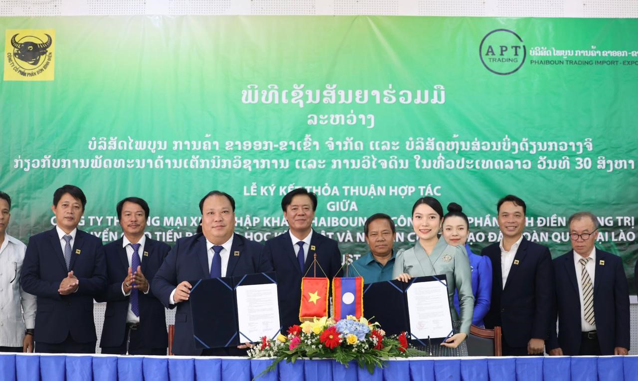 Công ty Bình Điền Quảng Trị tiếp tục hỗ trợ về mặt kỹ thuật và phân tích đất đai cho các đối tác phía Lào