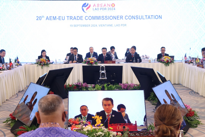 ASEAN và Ủy ban Thương mại EU rà soát tiến độ thực hiện kế hoạch hợp tác kinh tế, thương mại và đầu tư giữa hai khu vực