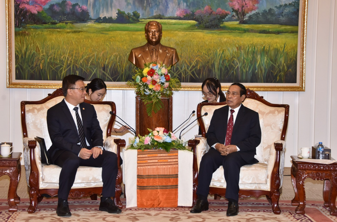 Trợ lý Trưởng ban Liên lạc đối ngoại Trung ương Đảng Cộng sản Trung Quốc thăm và làm việc tại Lào