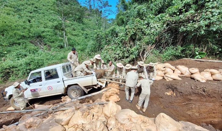 Huaphan hủy nổ thành công quả bom nặng 750 pound