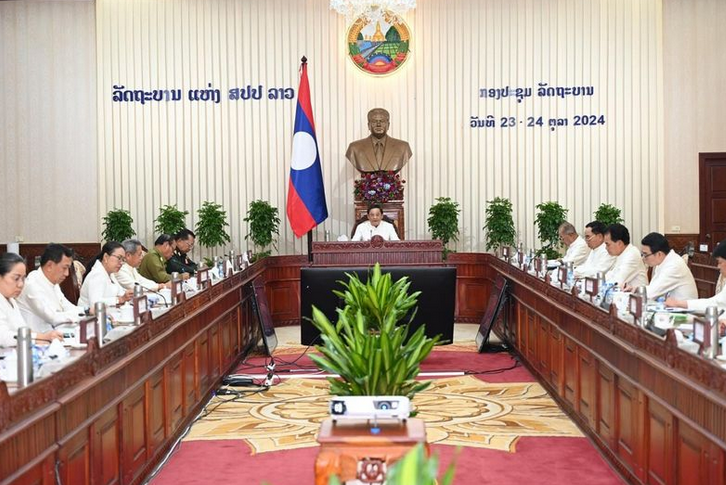 Kết quả Hội nghị Chính phủ Lào tháng 10/2024