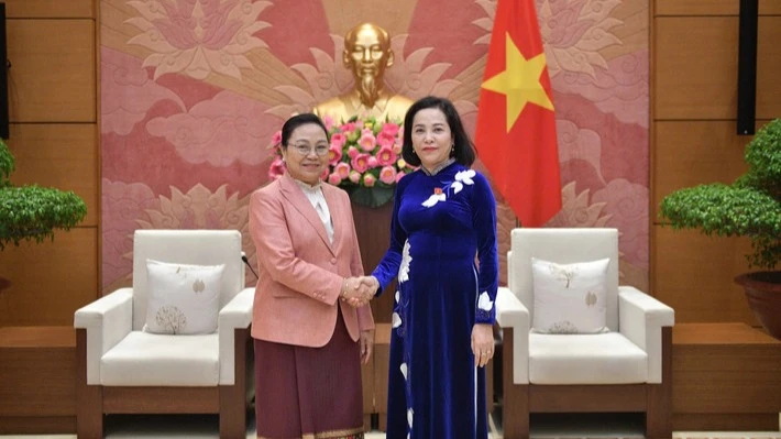 Phó Chủ tịch Quốc hội Nguyễn Thị Thanh tiếp Đại sứ Lào tại Việt Nam
