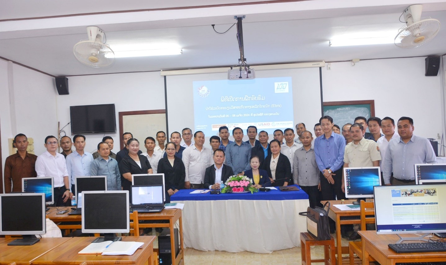 Tỉnh Salavan và Sekong tổ chức đào tạo sử dụng hệ thống đăng ký doanh nghiệp điện tử