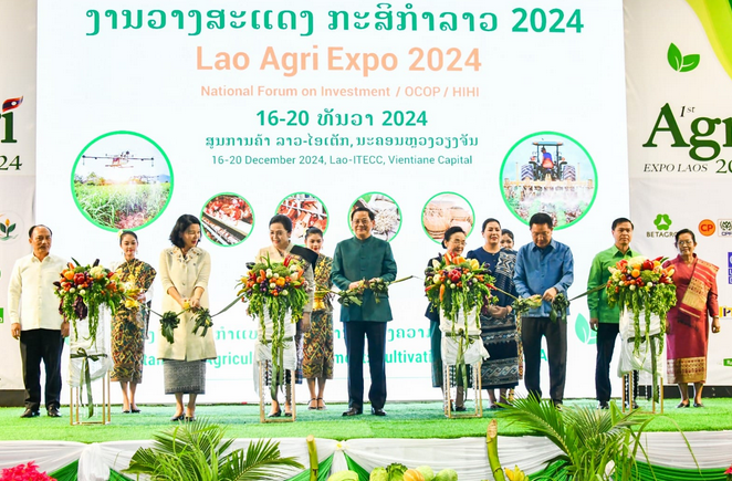 Triển lãm nông nghiệp Lào 2024 có hơn 300 gian hàng với nhiều sản phẩm nông nghiệp tiên tiến