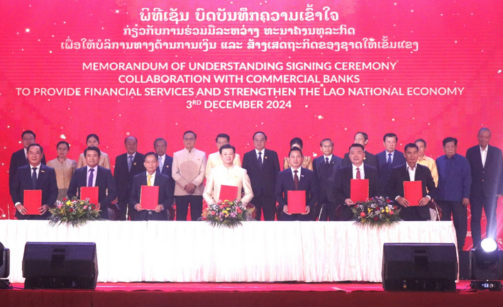 Lào chính thức khai trương dịch vụ Ngân hàng Vàng