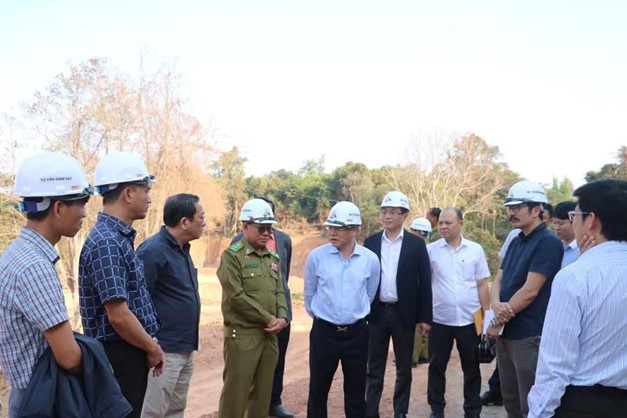 Đoàn công tác hai Bộ Công an Việt Nam – Lào kiểm tra tiến độ dự án xây dựng Trung tâm cai nghiện ma túy của Lào