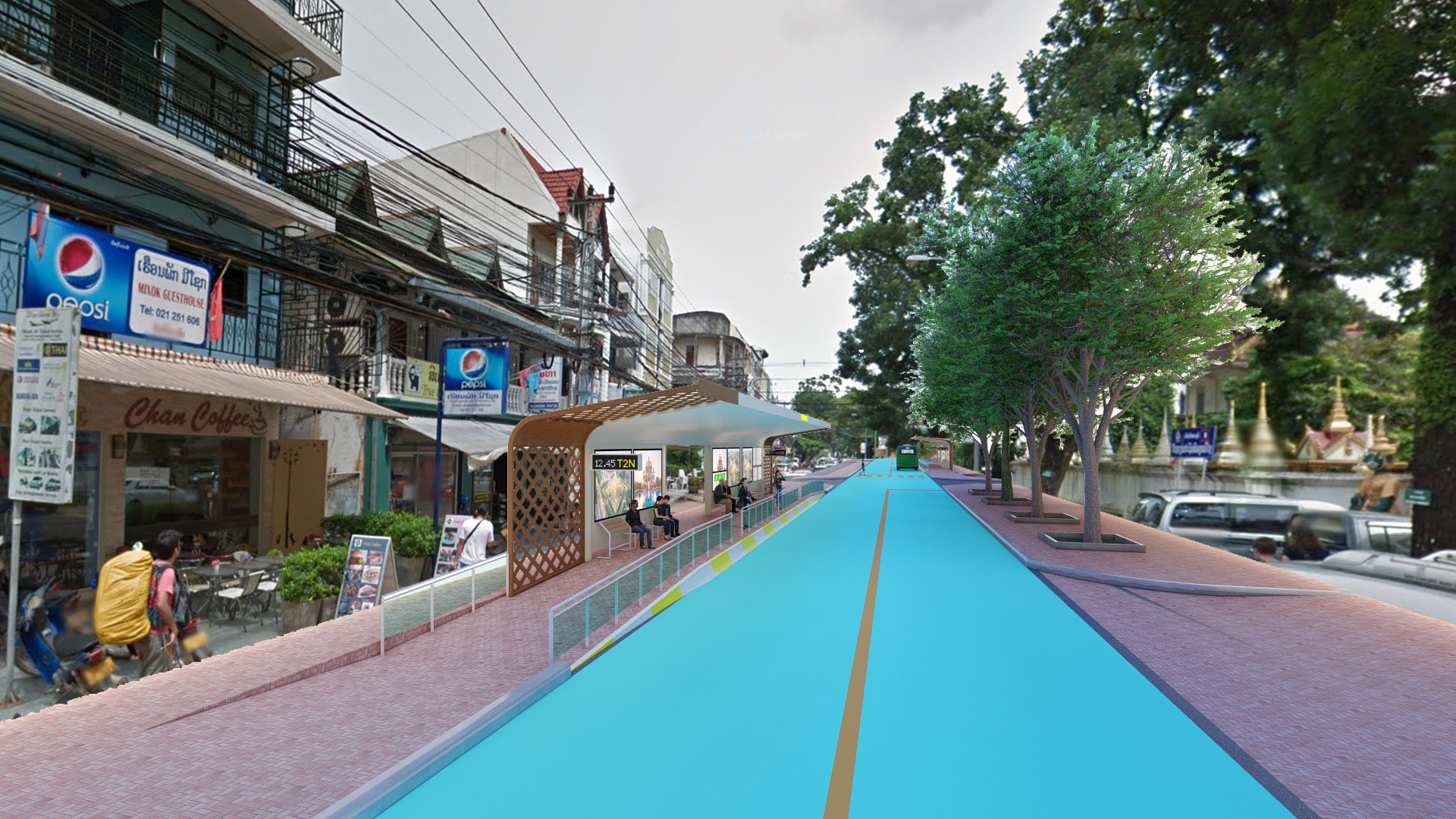 Viêng Chăn gấp rút hoàn thiện đường BRT Setthathirath trước Tết Bunpimay