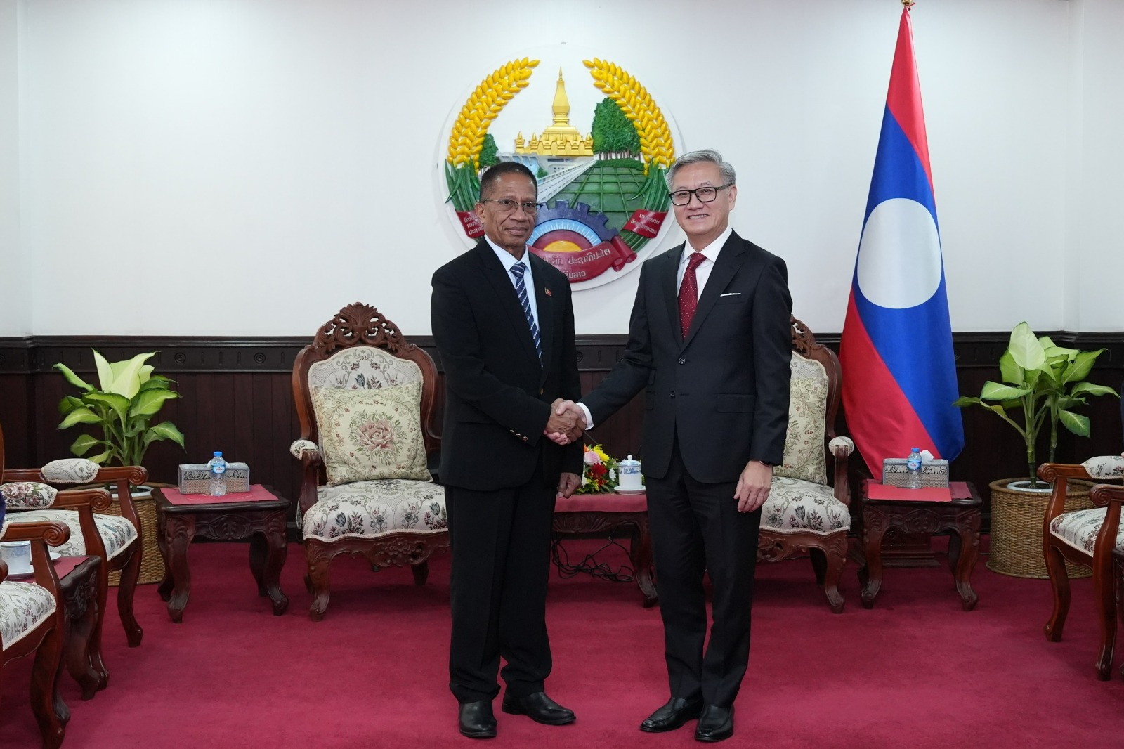 Bộ trưởng Ngoại giao Lào tiếp Đại sứ Timor-Leste đến chào từ biệt kết thúc nhiệm kỳ