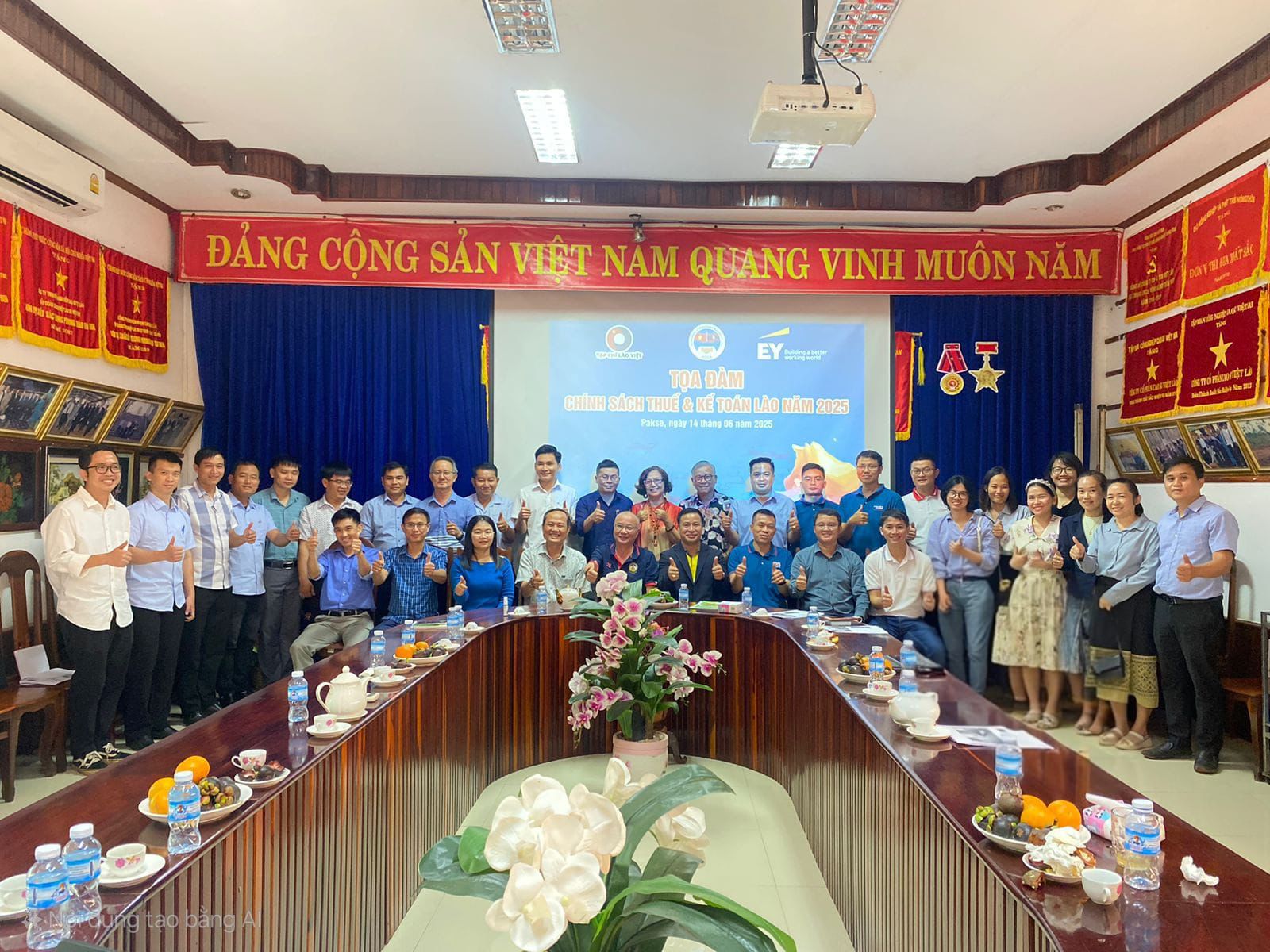 Tọa đàm Thuế và Kế toán Lào 2025 tại Thành phố Pakse diễn ra thành công tốt đẹp