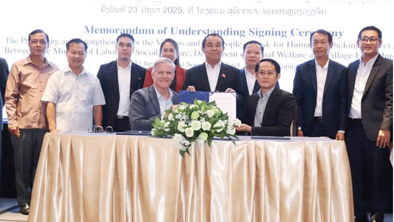 Lào và Mỹ tái khẳng định cam kết chống nạn mua bán người