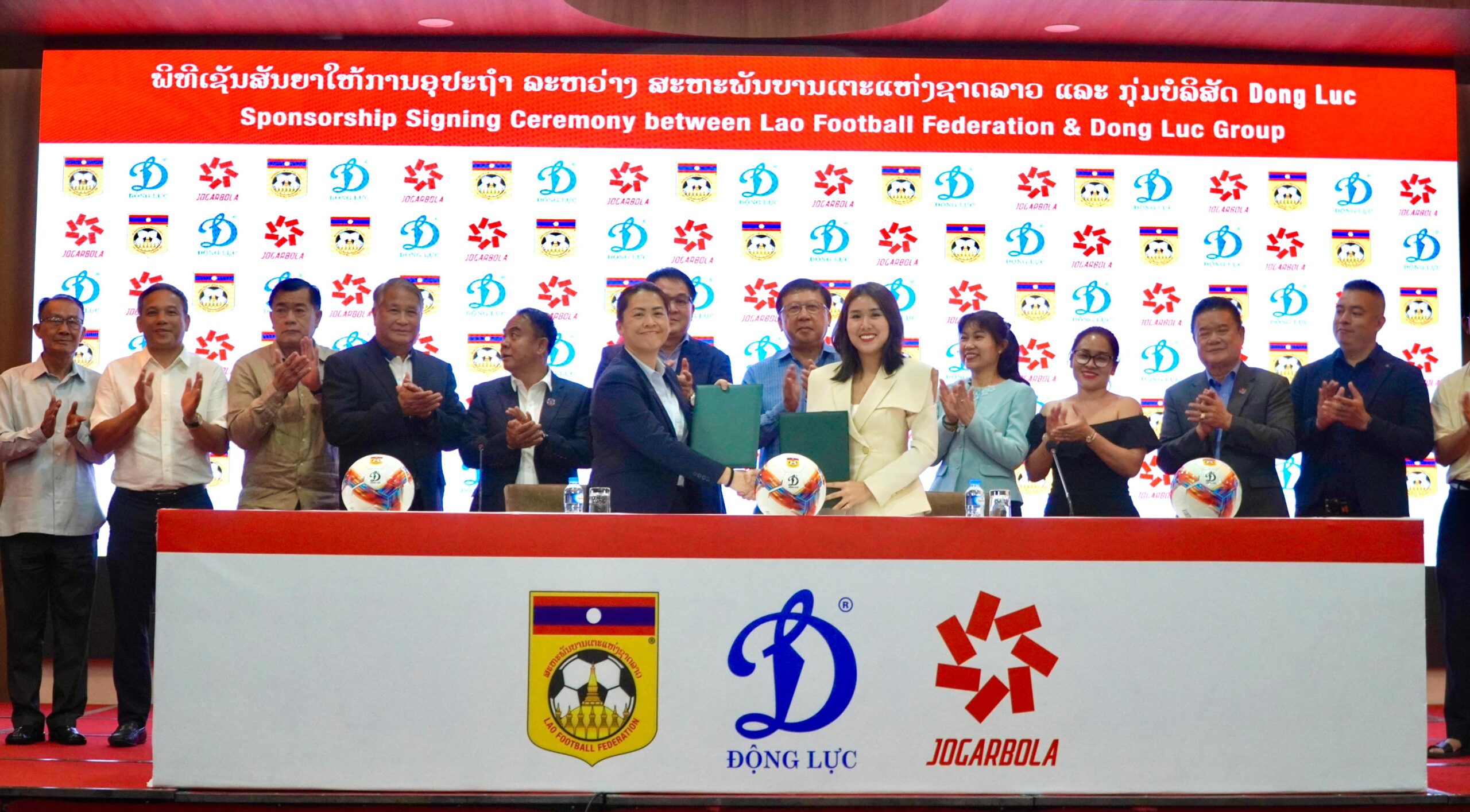 Tập đoàn Động Lực ký kết tài trợ với Liên đoàn Bóng đá Lào