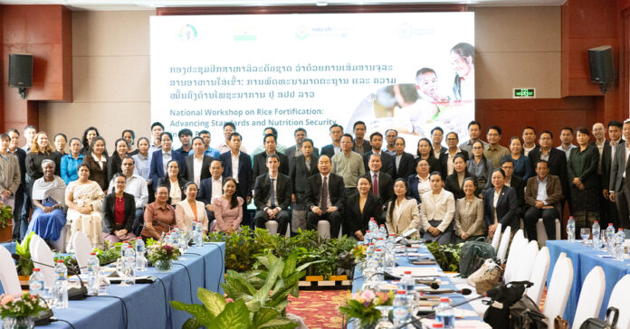 Lào hợp tác với WFP và Ấn Độ tăng cường vi chất trong gạo để chống suy dinh dưỡng