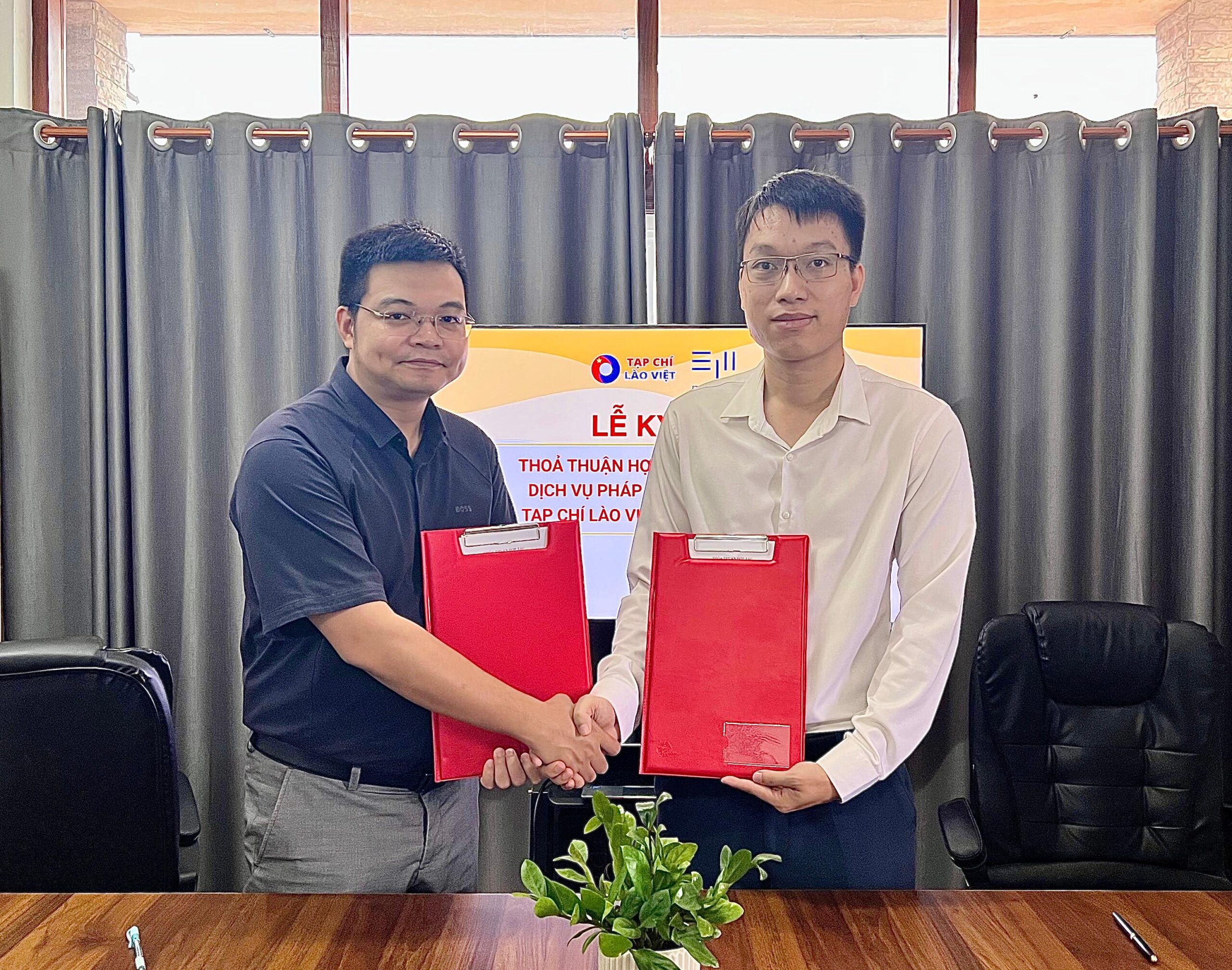 Tạp chí Lào Việt và Công ty luật EPLegal ký kết thỏa thuận hợp tác phát triển dịch vụ pháp lý doanh nghiệp
