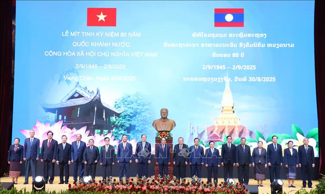 Lào tổ chức Lễ mít tinh kỷ niệm 80 năm Quốc khánh Việt Nam