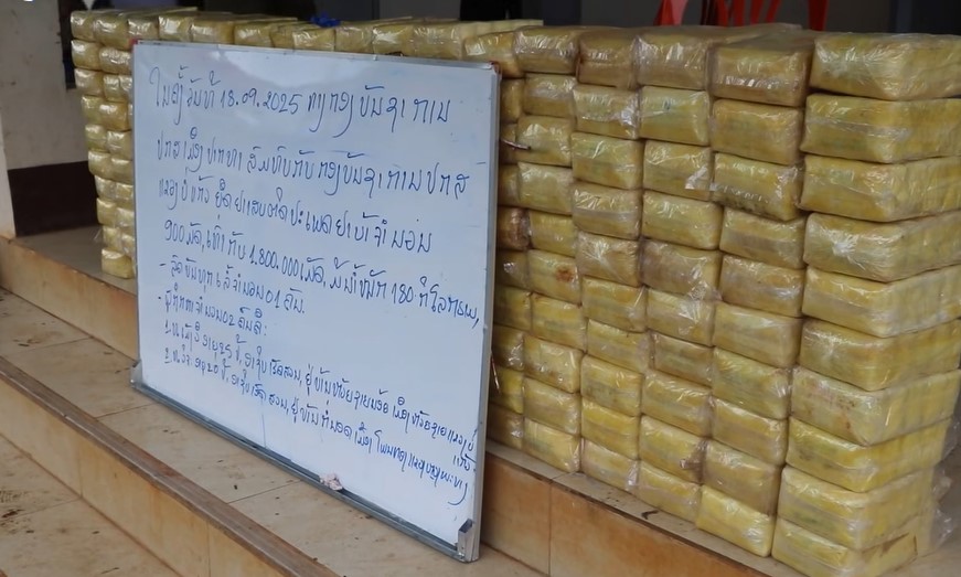 Bokeo bắt giữ 1,8 triệu viên ma túy tổng hợp
