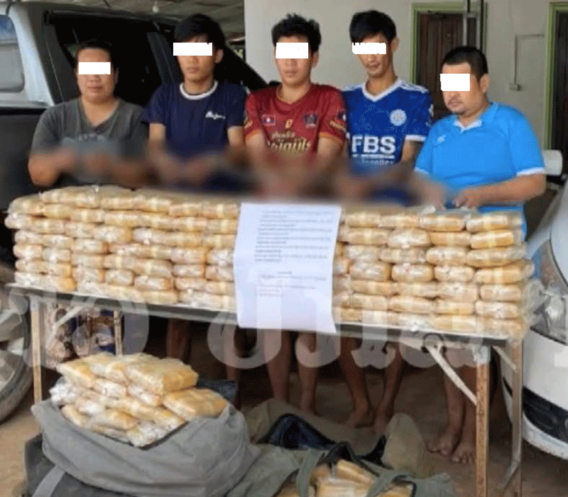Công an thủ đô Viêng Chăn bắt giữ hơn 1,2 triệu viên ma túy