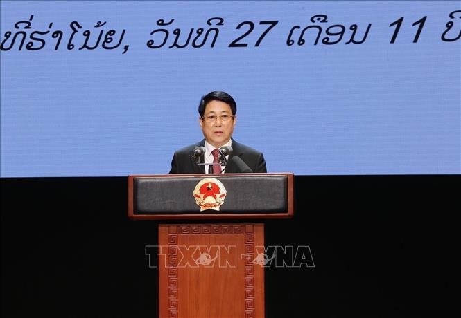 Chủ tịch nước Lương Cường dự Lễ kỷ niệm 50 năm Quốc khánh Lào