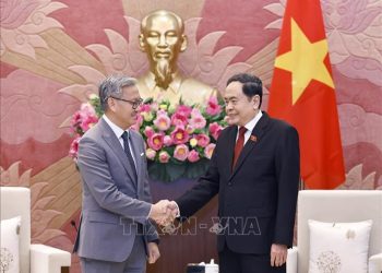 Chủ tịch Quốc hội Trần Thanh Mẫn tiếp Bộ trưởng Ngoại giao Lào