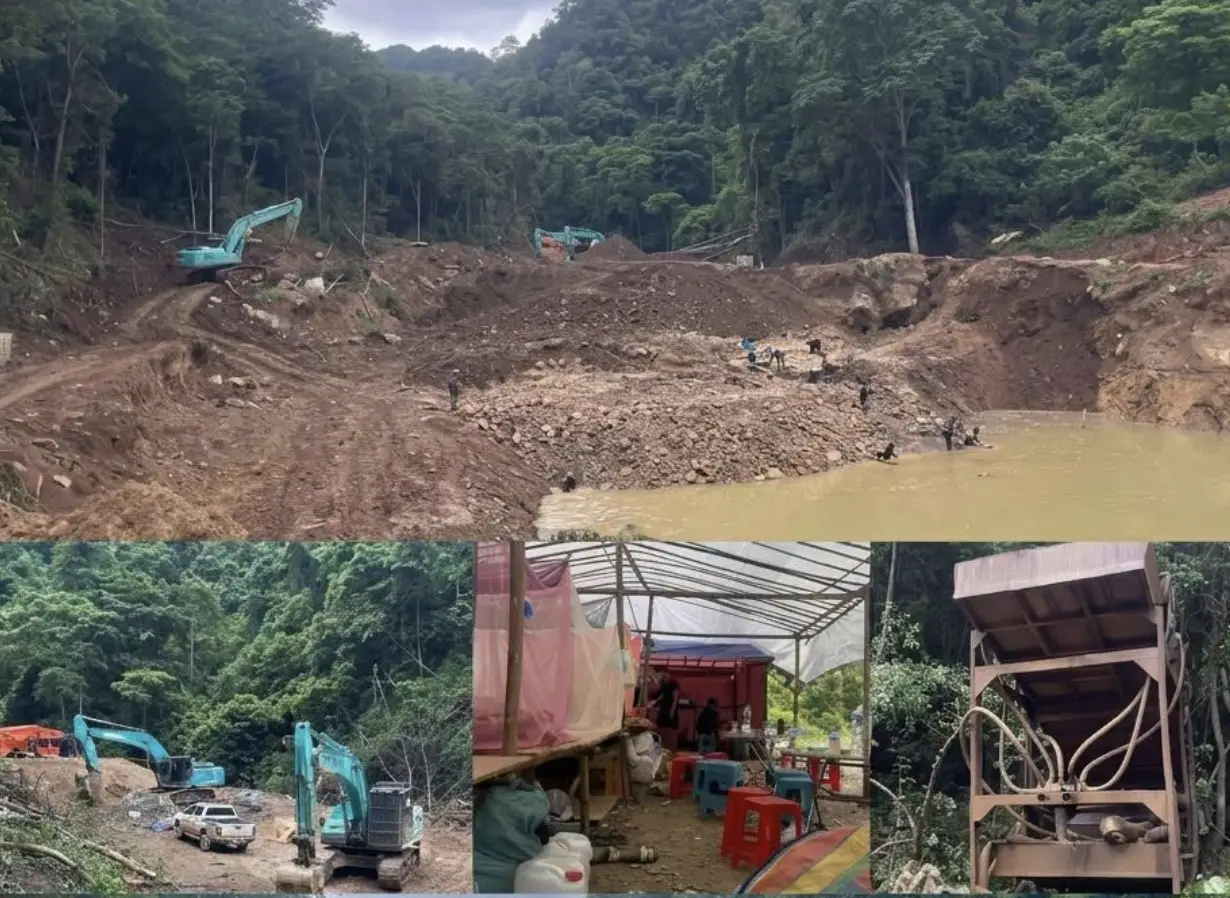 Xiengkhoang bắt giữ 6 công dân Việt Nam liên quan vụ khai thác vàng trái phép