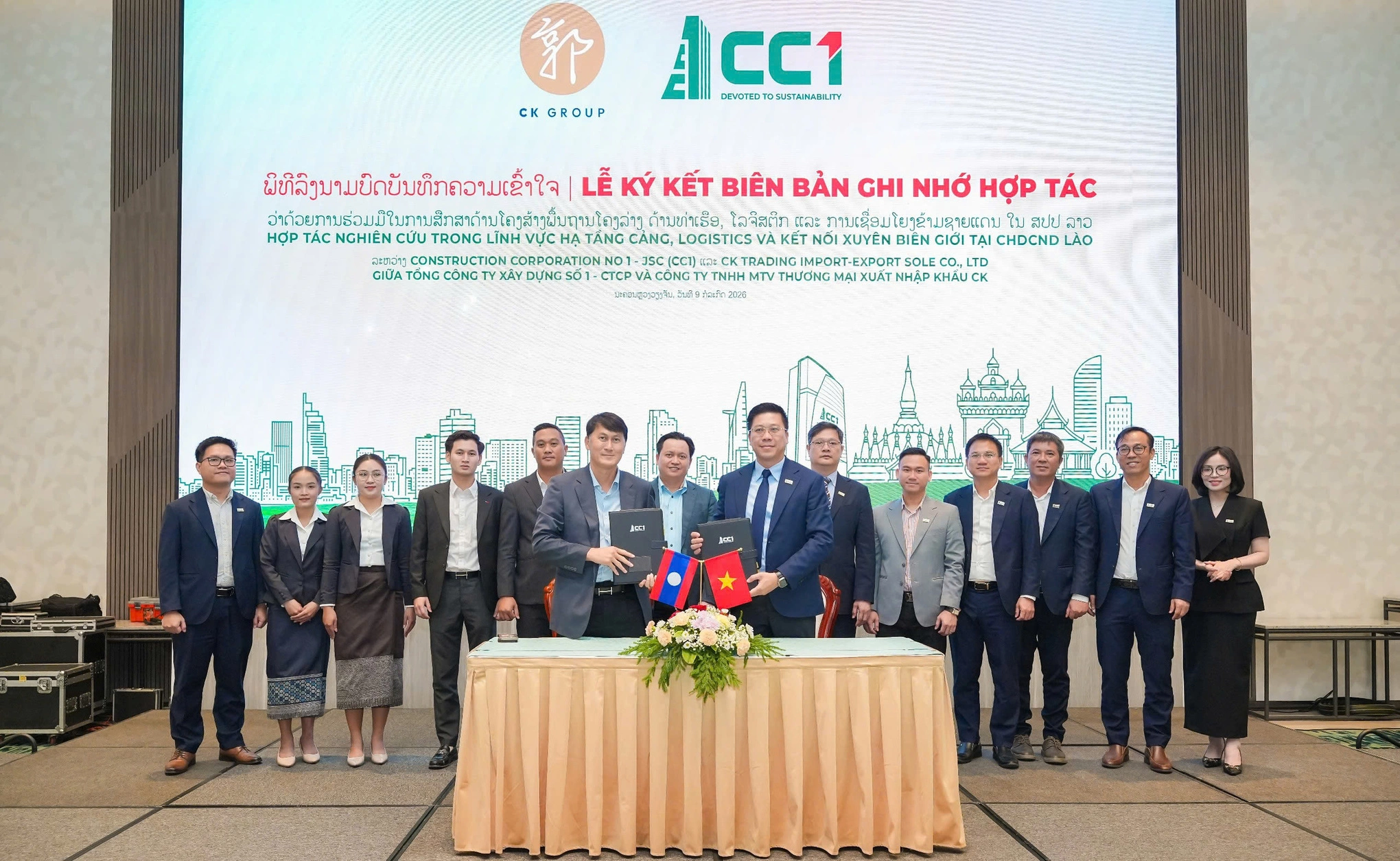 CC1 mở rộng hiện diện trong chuỗi hạ tầng – logistics tại Lào