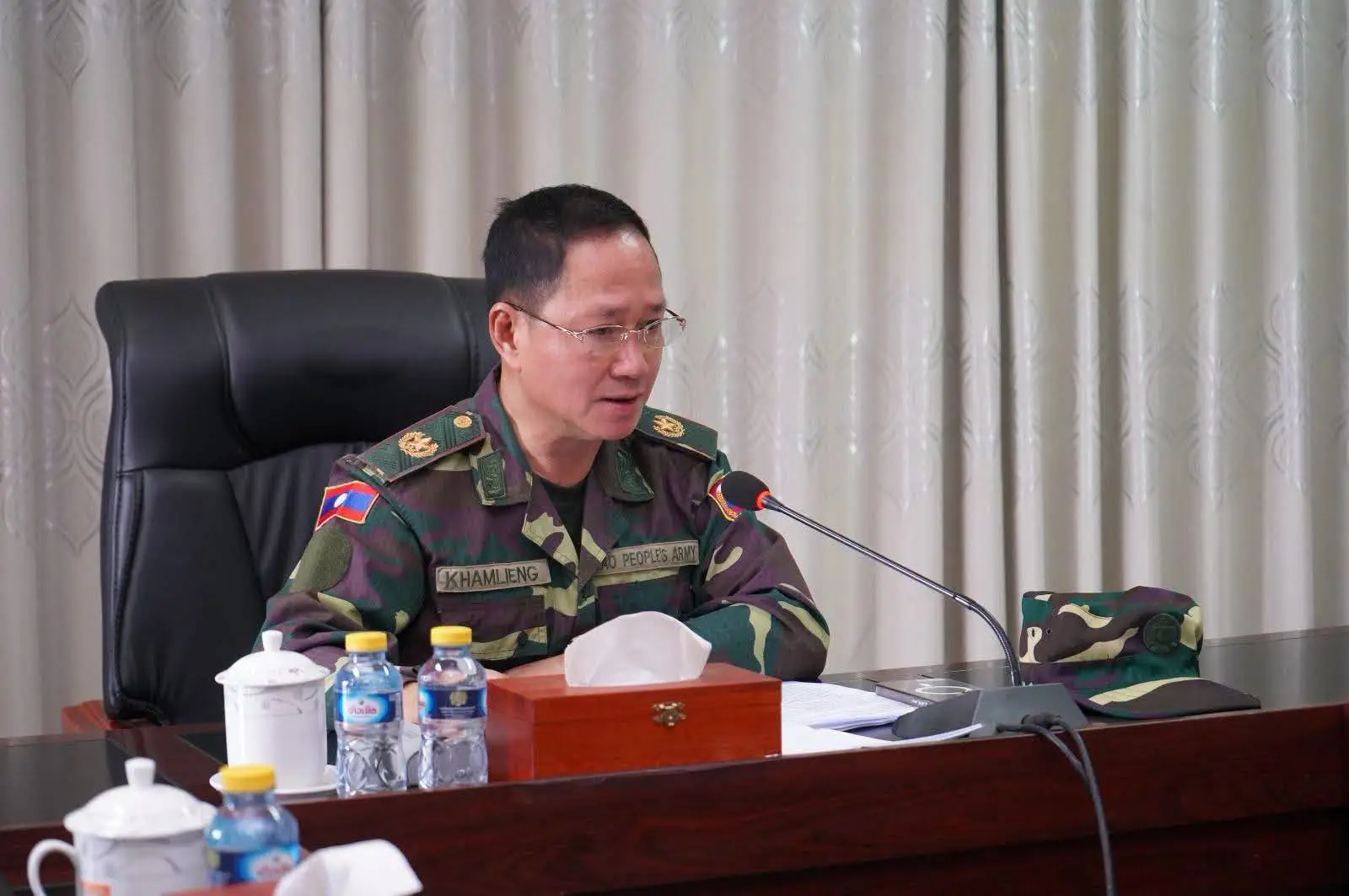 Bộ trưởng Bộ Quốc phòng Lào kiểm tra tình hình lũ tại Luang Namtha