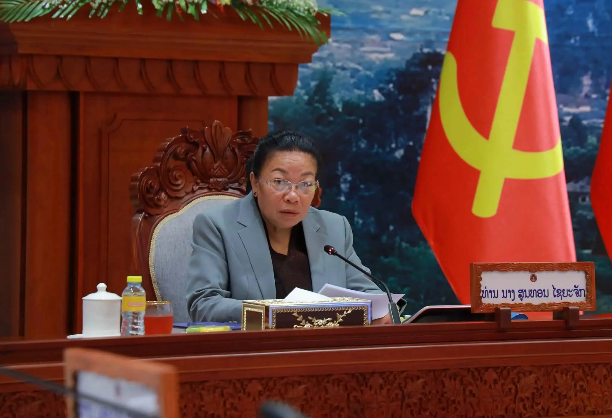 Ủy ban Thường vụ Quốc hội Lào xem xét nhiều nội dung quan trọng trước Kỳ họp thứ 2, Quốc hội khóa X