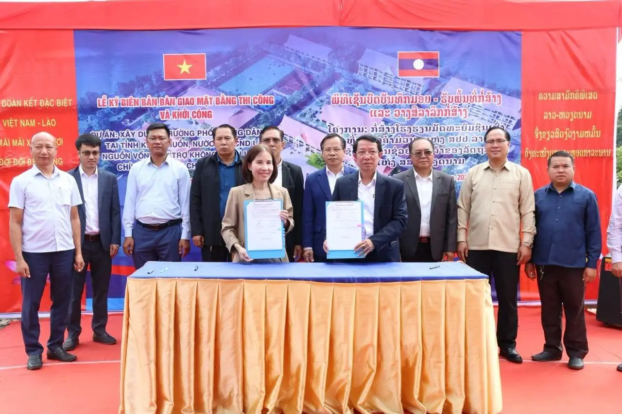 Việt Nam hỗ trợ gần 180 tỷ đồng xây trường phổ thông dân tộc tại Lào