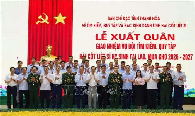 Thanh Hóa: Phấn đấu quy tập 130 hài cốt liệt sĩ tại Lào trong mùa khô 2026-2027
