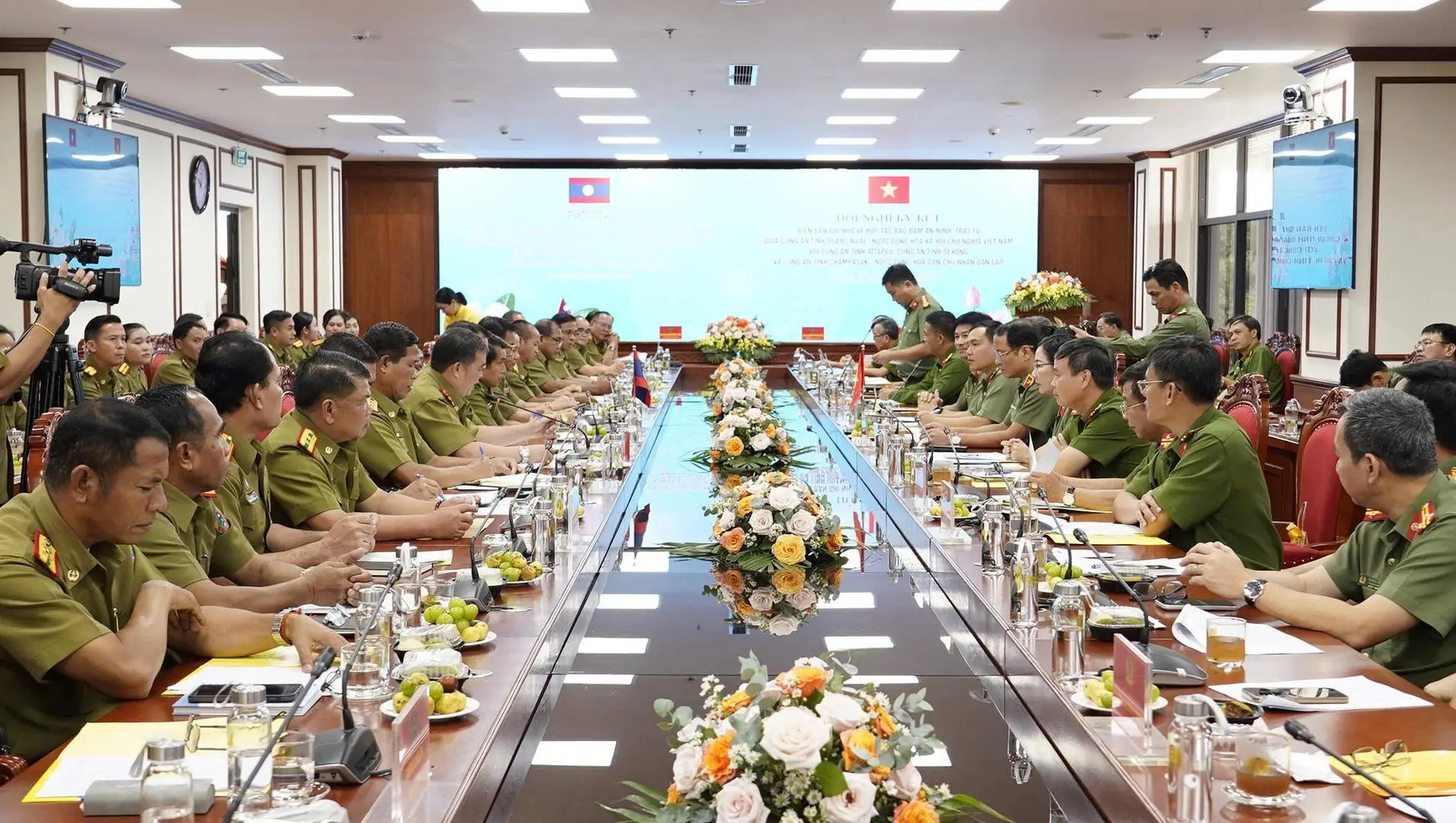 Công an tỉnh Quảng Ngãi tăng cường hợp tác bảo đảm an ninh, trật tự với Công an các tỉnh của Lào và Campuchia