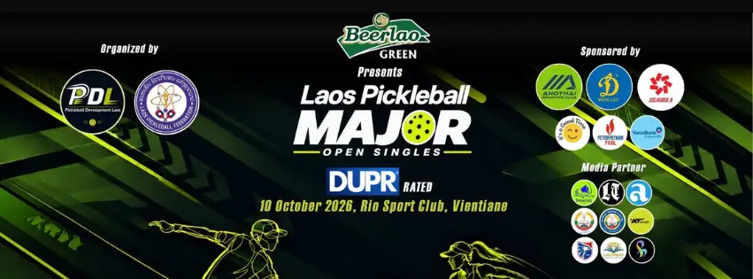 Pickleball tiếp tục sôi động tại Viêng Chăn với giải đấu ngày 10/10