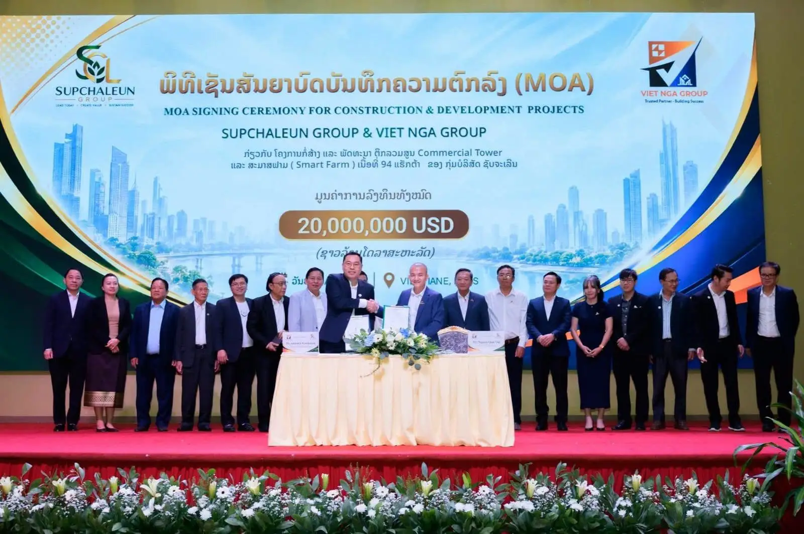 Doanh nghiệp Việt Nam tham gia hai dự án gần 30 triệu USD tại Lào