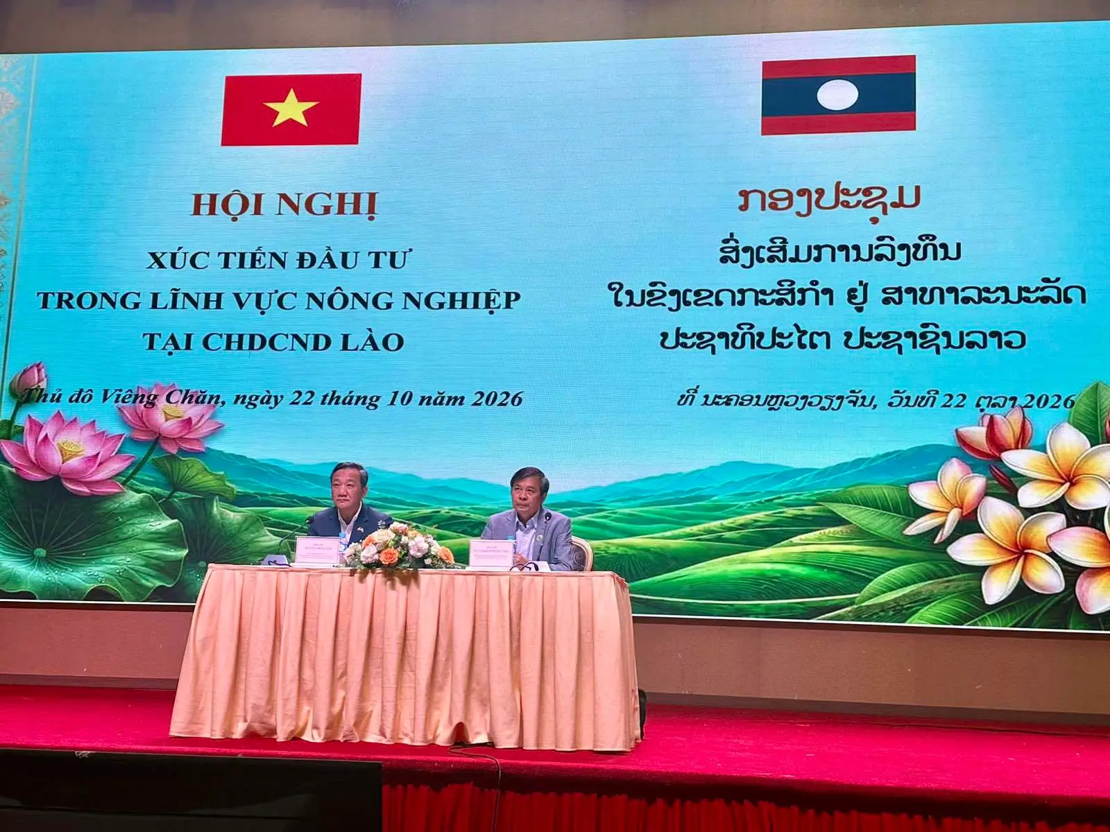 Việt Nam và Lào thúc đẩy hợp tác đầu tư phát triển nông nghiệp